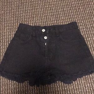Brandy Melville/John Gait Black Denim Shorts NEW